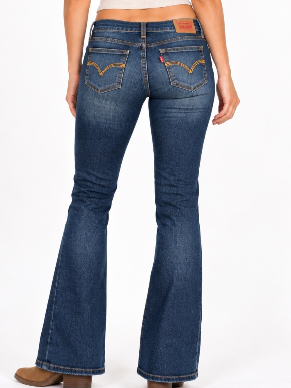 Levi’s 524 Too Superlow Women’s Jeans Size 29 x 32 Low Rise Bootcut Blue